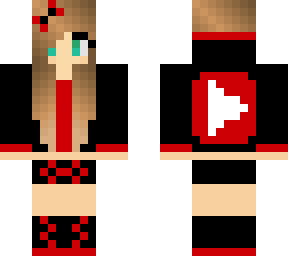 black and red youyuber girl