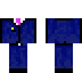 blue suit and purple tie | Minecraft Skin