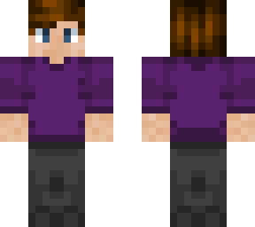 brown hair purple sweater boy