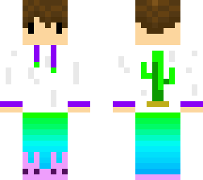 cactus boy w/ bunny slippers