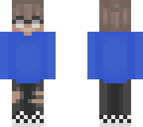 checkered with glasses
