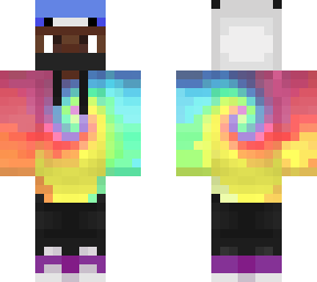 cool tie dye black boy