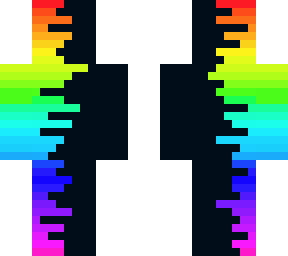 dark person with rainbow splat