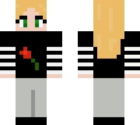 e-girl with orange hair