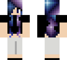 galaxy hair dark girl