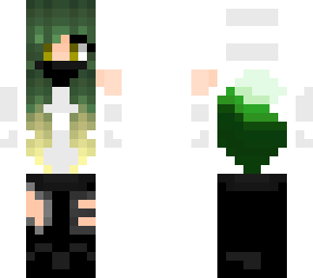 green hair edit