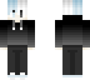 half blue boy