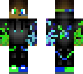 half green half blue