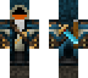 hooded swordsman (black)