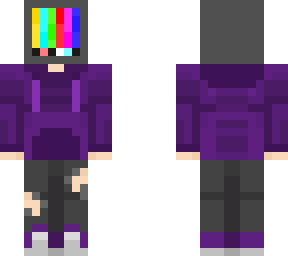 purple hoodie tv head