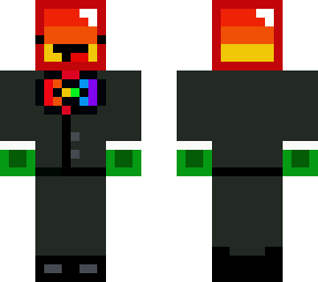 rainbow derp with bow tie and tux