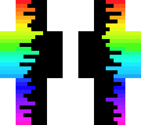 rainbow splat on simple rainbow lines