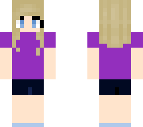 standard girl with purple shirt
