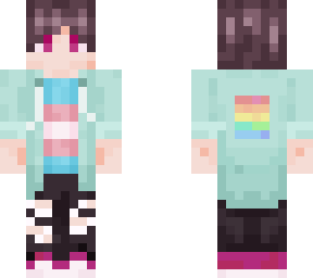 trans boy with hoodie