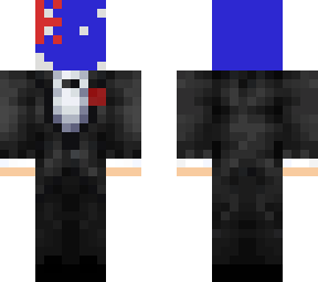australia flag in suit