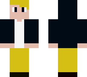 black hoodie with yellow pants