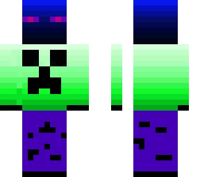 blue enderman wearing creeprershirt