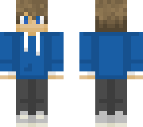 blue hoddie boy
