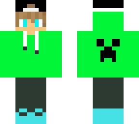 boy with creeper hoodie
