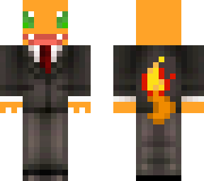 charmander in a suit