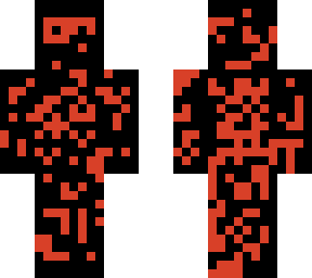cool glitched balck and red