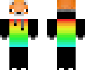 fox in rainbow hoodie