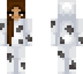 girl in cow onesie