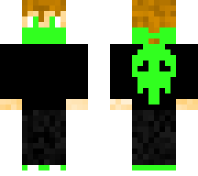 green skull hoodie (green) read desc