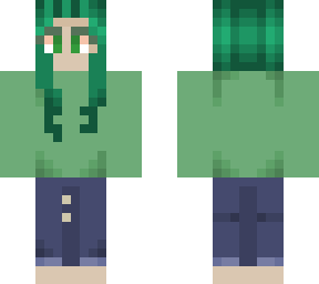 green sweater