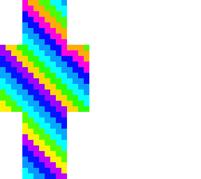inverted rainbow | Minecraft Skin