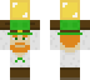leprechaun with a gold block