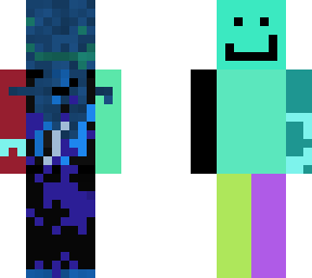 noob rainbow preston water skin