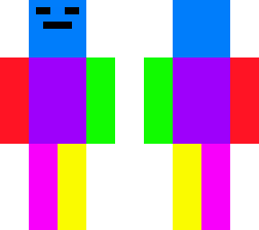 rainbow face