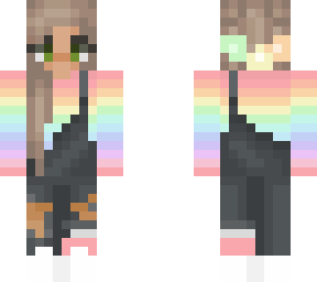 rainbow sweater flower crown green eyes by jvdith
