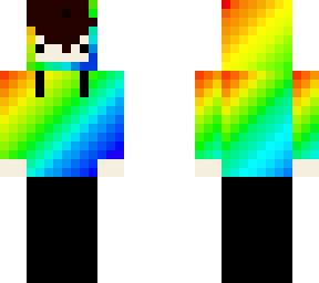 rainbow sweatshirt (i'm back on skindex!)