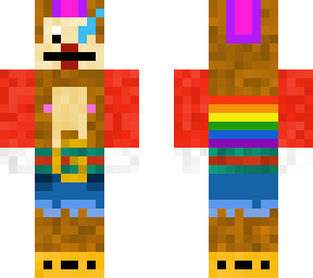 sans chimp with gucci belt, red lipstick, mario arms, with a pride flag and pink