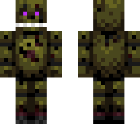 springtrap with purple eyes