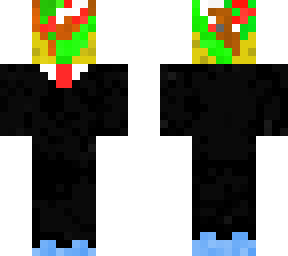 taco suit man with stone bricks underneath