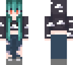 -green cloud girl-