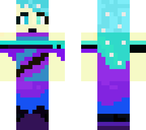 blue galaxy girl.