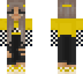checkered yellow cool skin