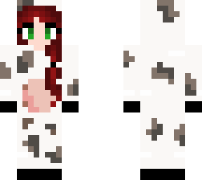 cow onesie, redhead girl