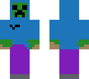 creeper steve in hoodie