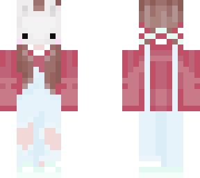 cute christmas bunny girl