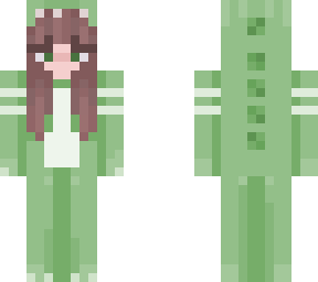 green cute dino girl