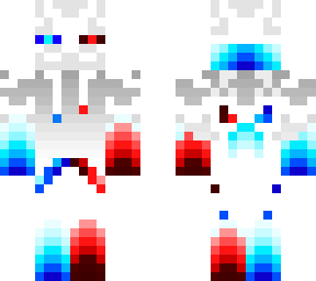 half ice enderman half fire enderman