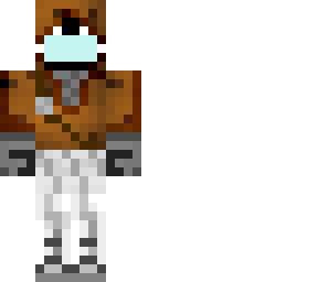 half muffinboyhalo with corona mask