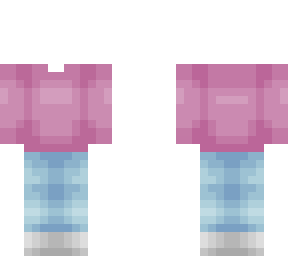 ob - pastel pink sweater - pastel blue pants