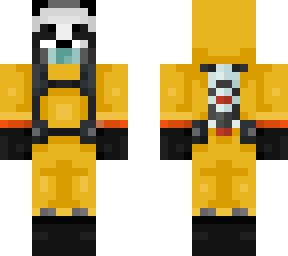 panda in a hazmat suit