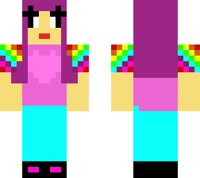 rainbow heart girl